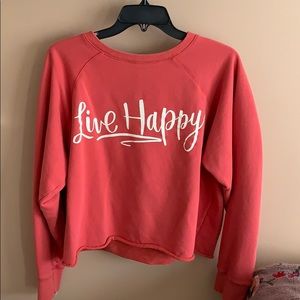 cropped sweatshirt